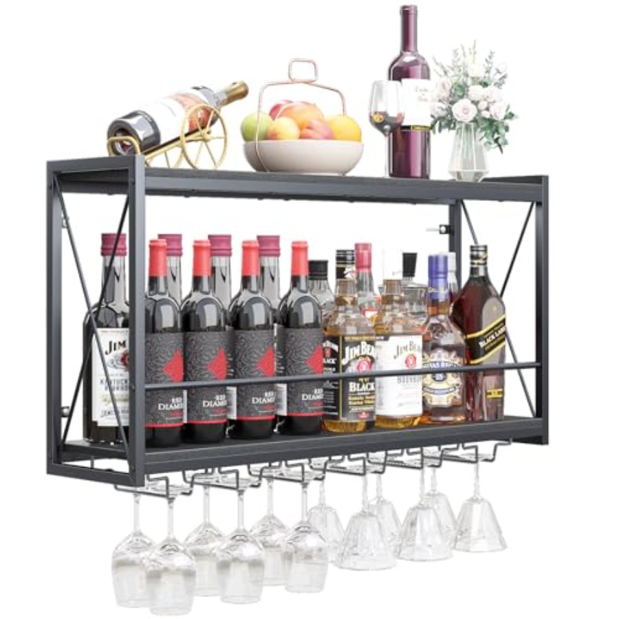 Wine Rack Wall Mount - Dokser Wine Rack Wall Mounted Shelf