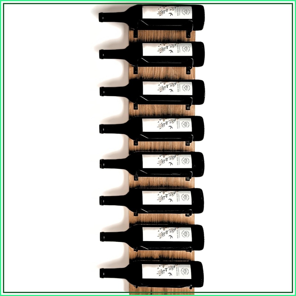 Wine Rack Wall Mount - Wall Mounted Wine Rack for 8