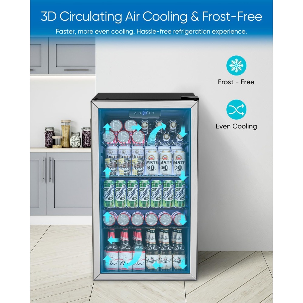 Beverage Refrigerator Cooler - - Wine Beer Fridge Small のレビューと価格