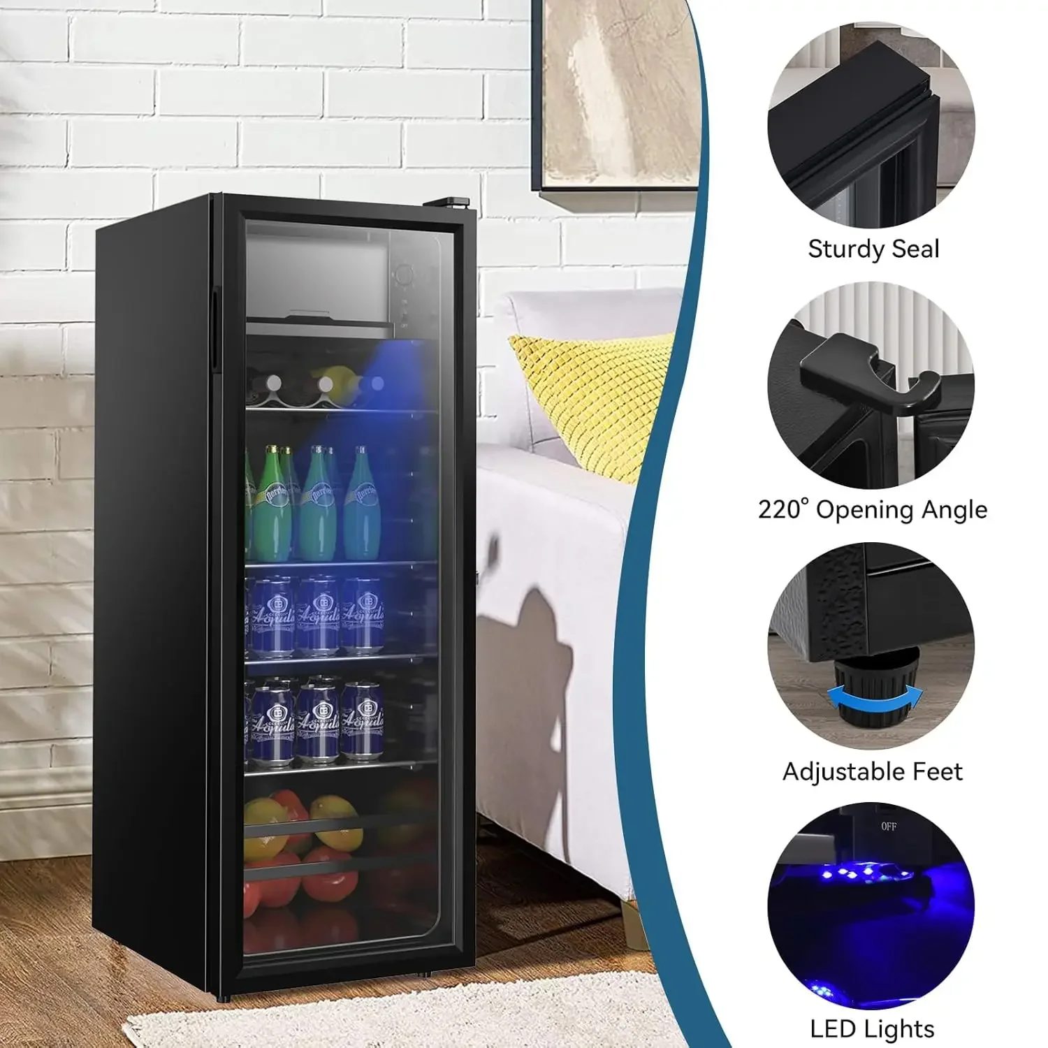 Beverage Refrigerator 4.5Cu.ft - Wine Beer Fridge Small のレビューと価格