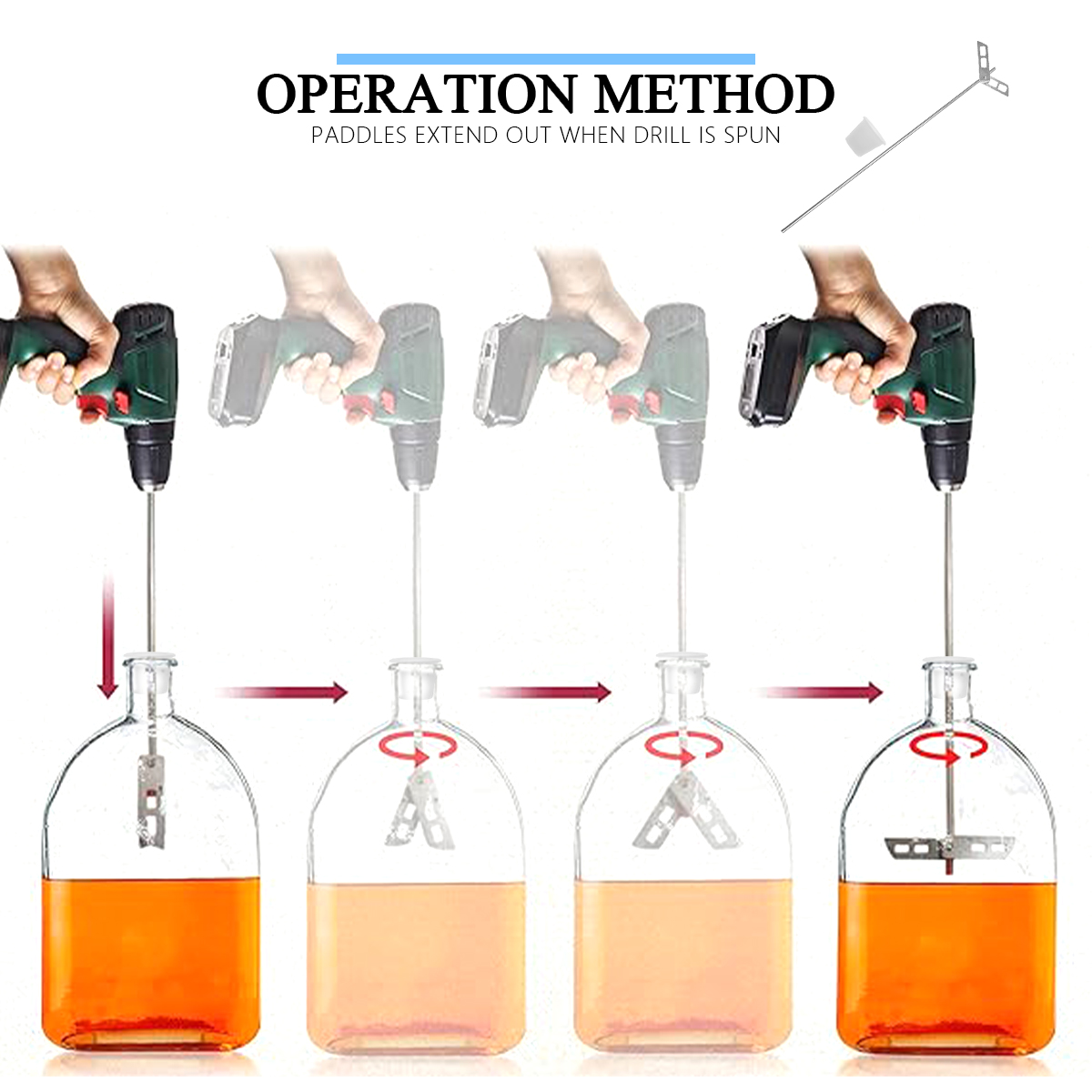 Beer Degassing Stirrer Paddle, - Wine Beer Mix のレビューと価格