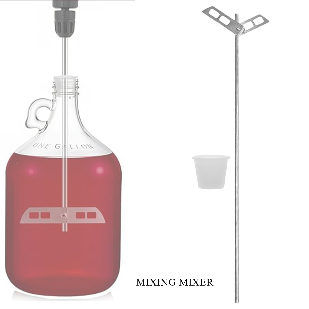Beer Degassing Stirrer Paddle, - Wine Beer Mix のレビューと価格