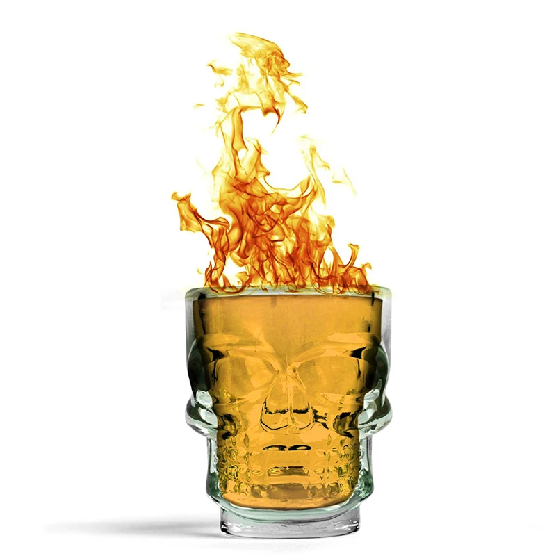 1/2Pcs Skull Head Shot Glass C - Whisky Beer And Wine のレビューと価格