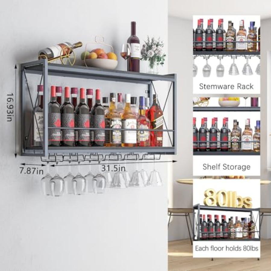 Dokser Wine Rack Wall Mounted  - Wine Rack Wall Mount のレビューと価格