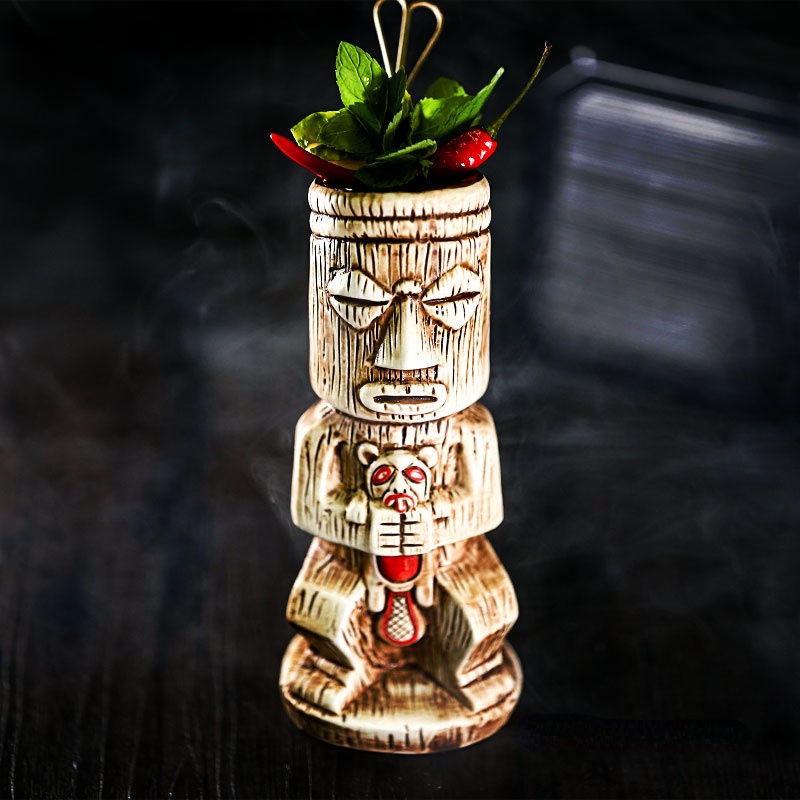 Tiki Mug Ceramic Cocktail Glas - Wine Beer Mix のレビューと価格