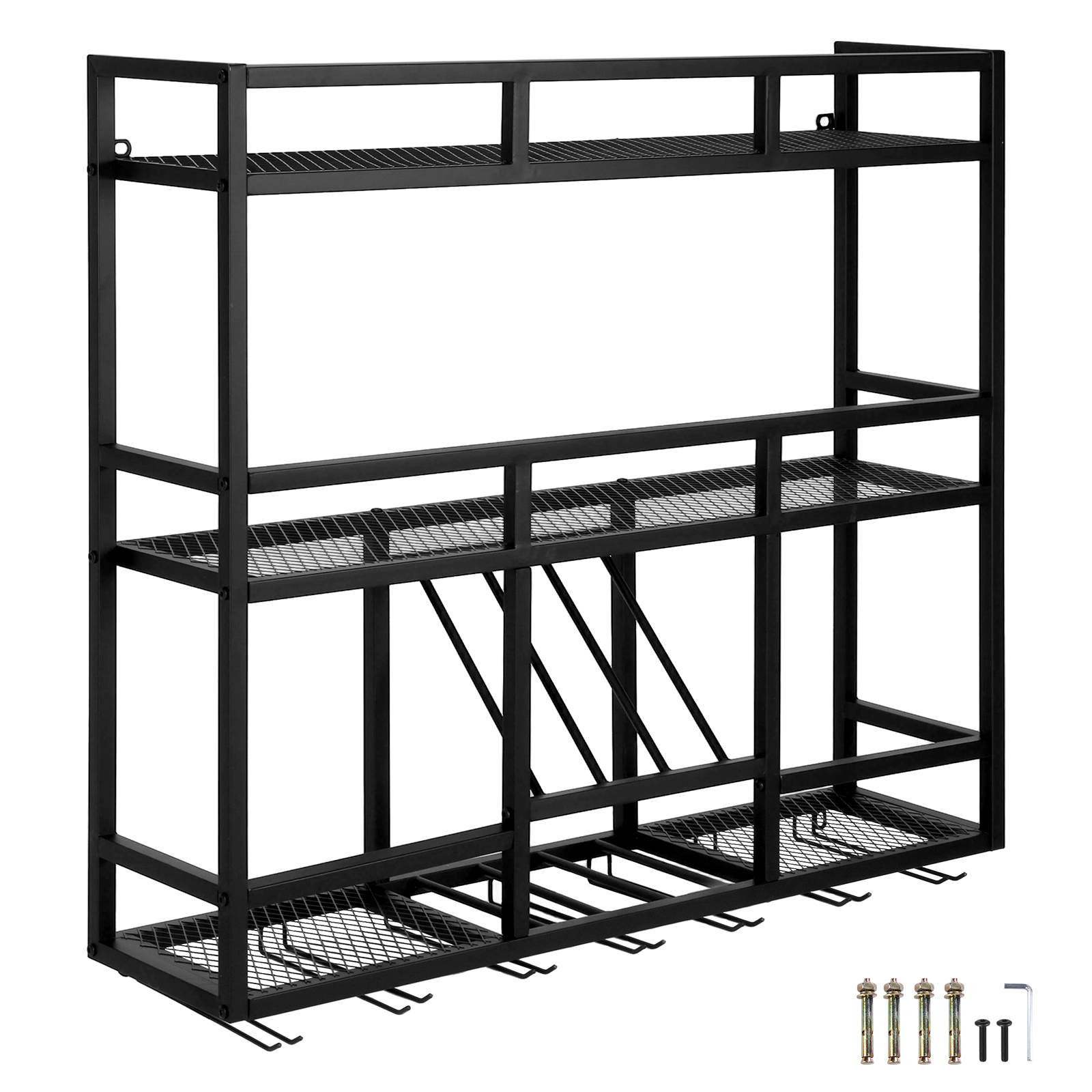 3 Tiers Floating Wine Bottle S - Wine Rack Wall Mount のレビューと価格