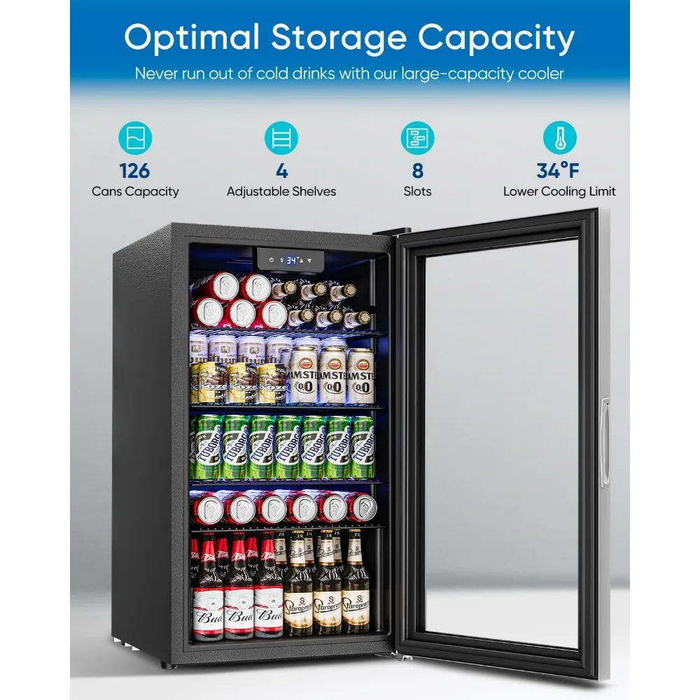 Beverage Refrigerator Cooler - - Wine Beer Fridge Small のレビューと価格