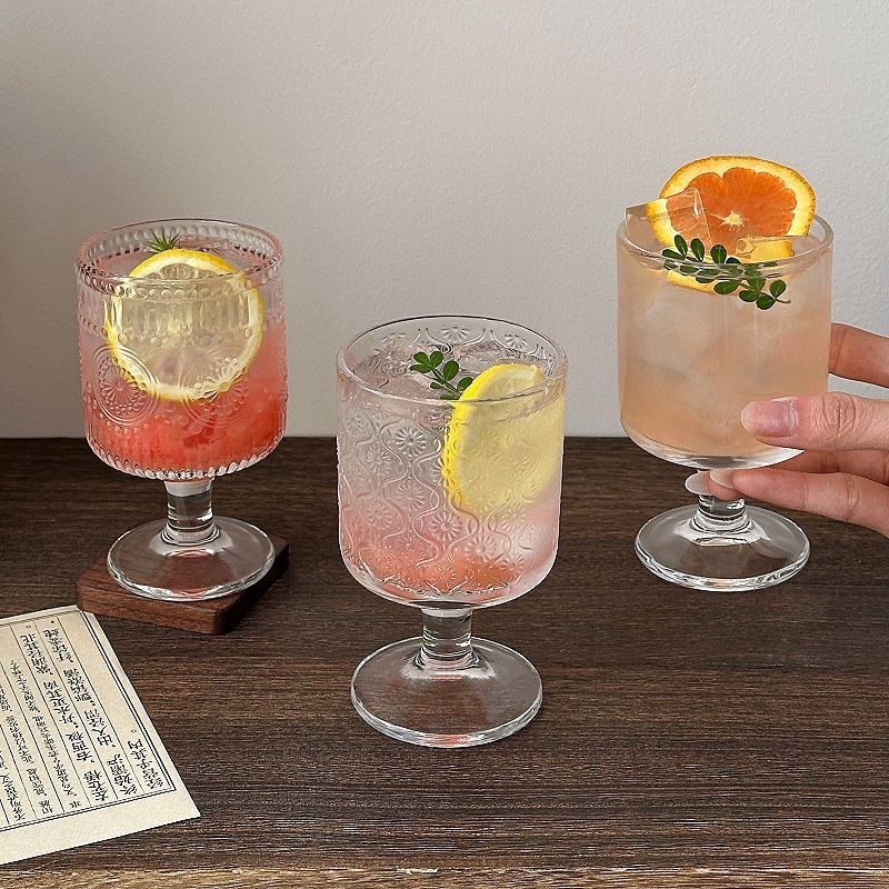 4pcs Set Vintage Embossed Mixe - Wine Beer Mix のレビューと価格