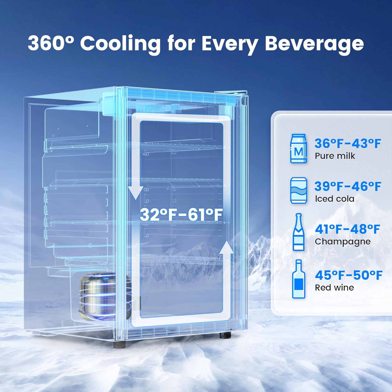 4.5 Cu.Ft Beverage Refrigerato - Wine Beer Fridge Small のレビューと価格