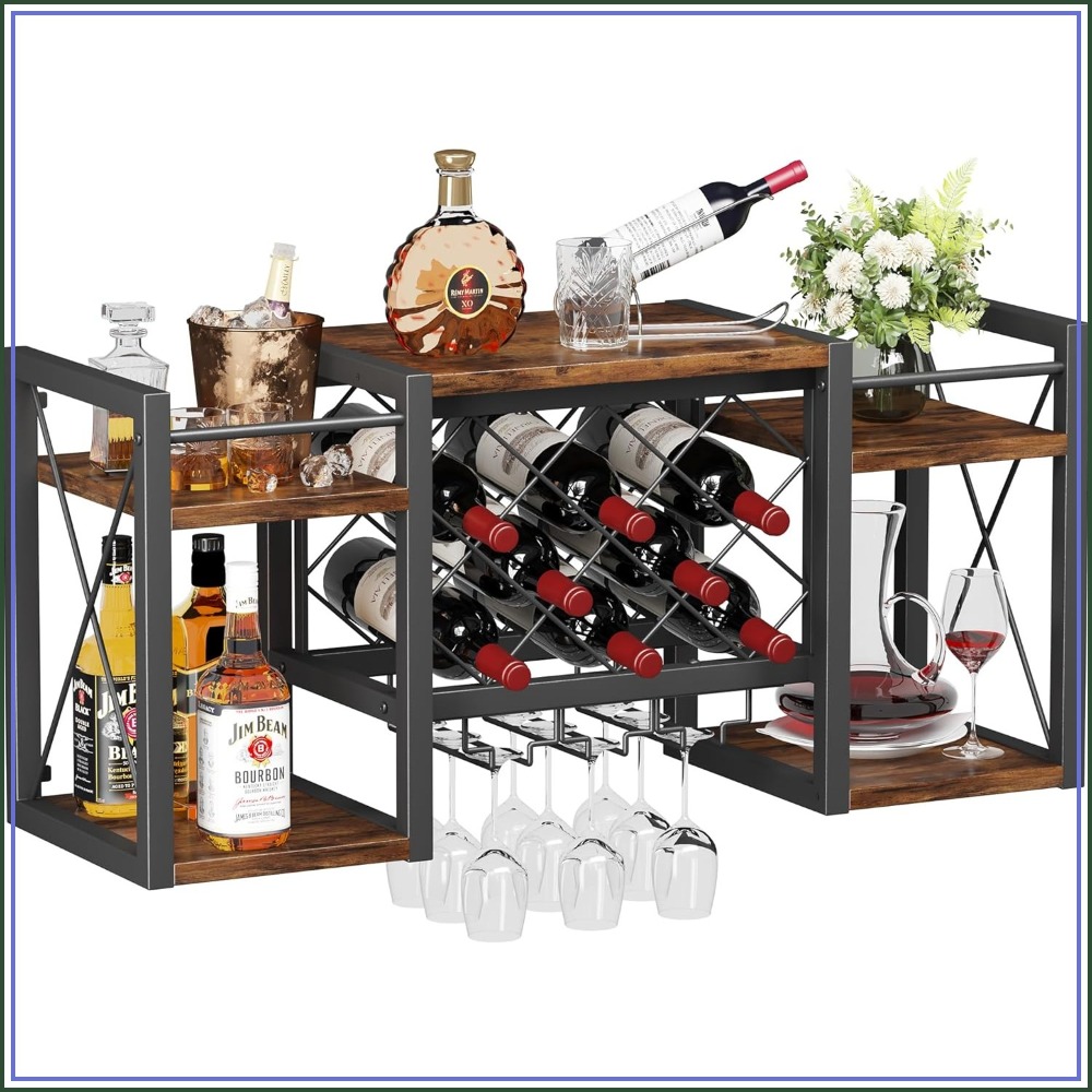 Wall Mounted Wine Rack with Gl - Wine Rack Wall Mount のレビューと価格