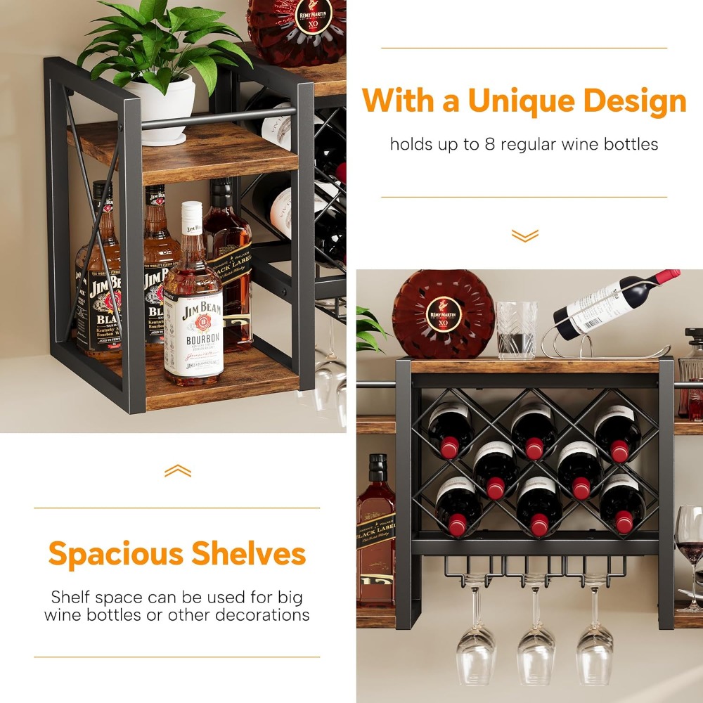 Wall Mounted Wine Rack with Gl - Wine Rack Wall Mount のレビューと価格