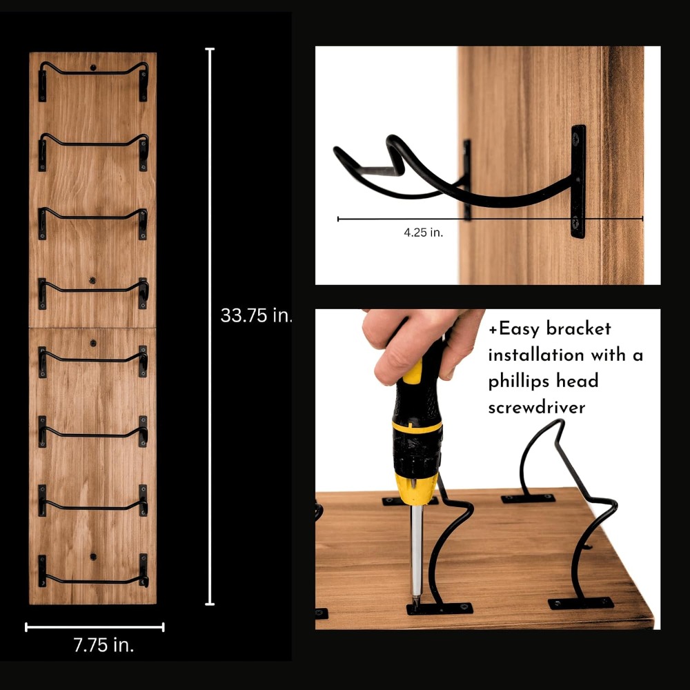 Wall Mounted Wine Rack for 8 B - Wine Rack Wall Mount のレビューと価格