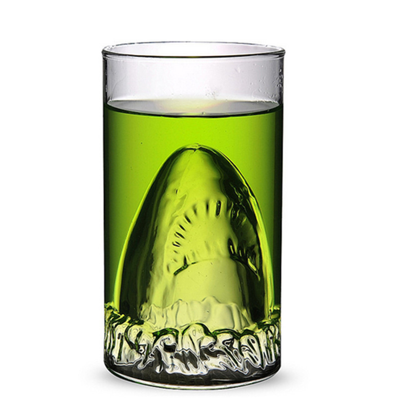 300ml Shark Drinking Double Gl - Whisky Beer And Wine のレビューと価格