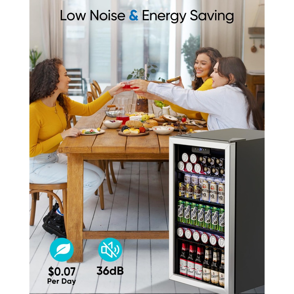 3.2 Cu.Ft Mini Fridge with Gla - Wine Beer Fridge Small のレビューと価格