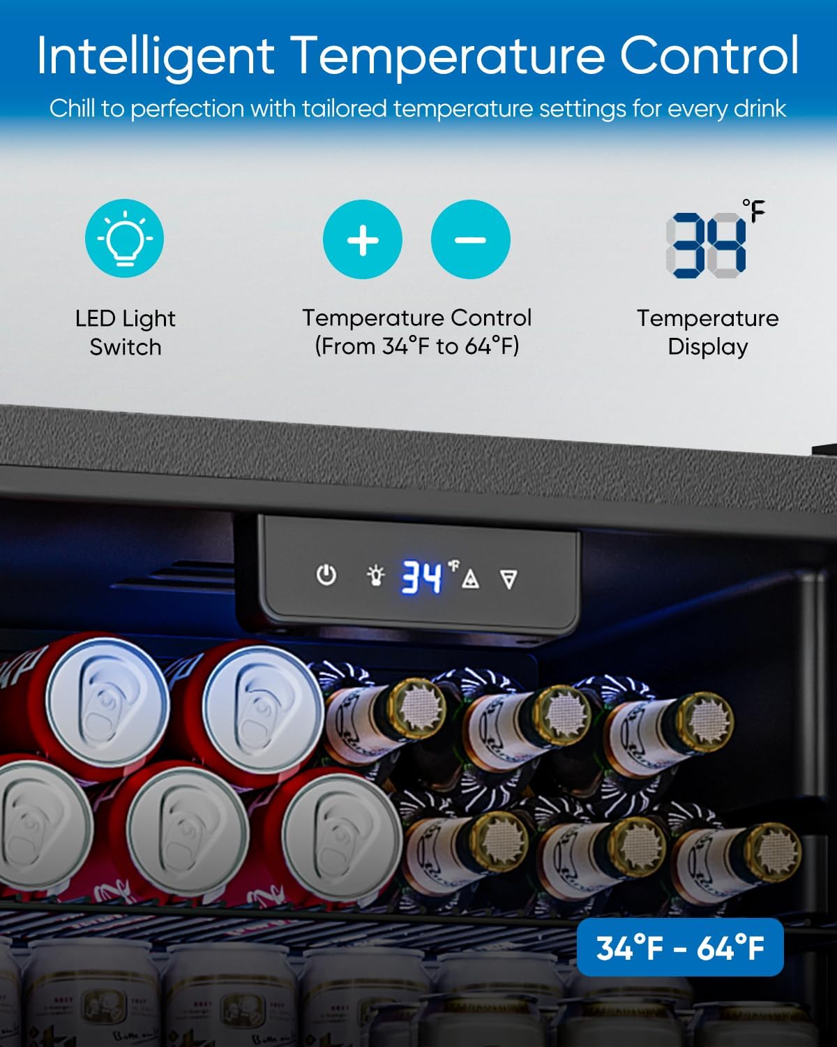 Beverage Refrigerator Cooler - - Wine Beer Fridge Small のレビューと価格