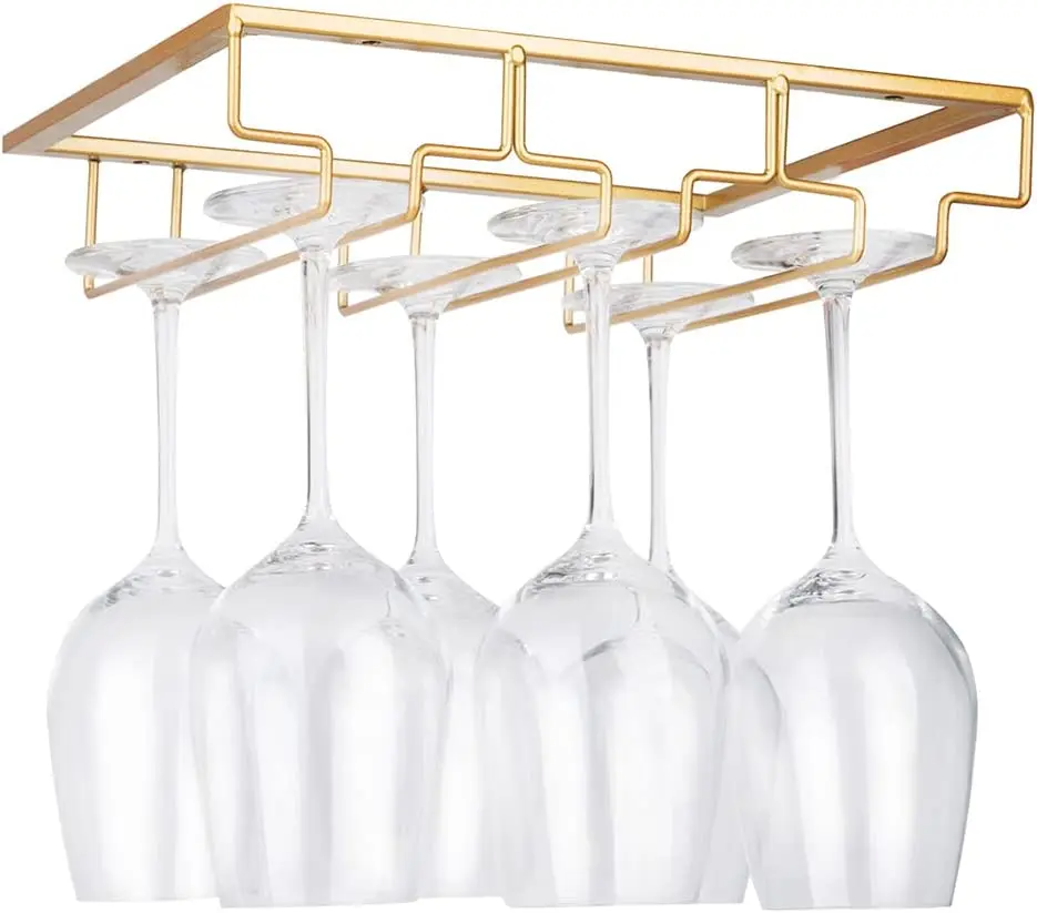 Wine Glass Hanger Rack for Bar - Wine Rack Wall Mount のレビューと価格