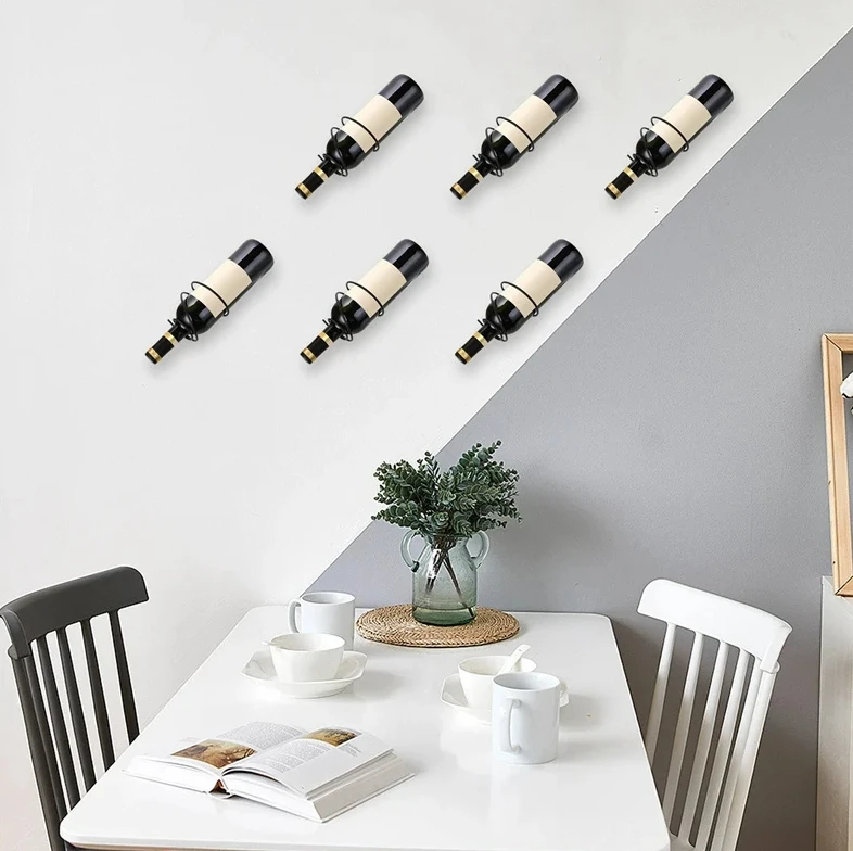 Pack Of 6 Wall Mounted Wine Ra - Wine Rack Wall Mount のレビューと価格