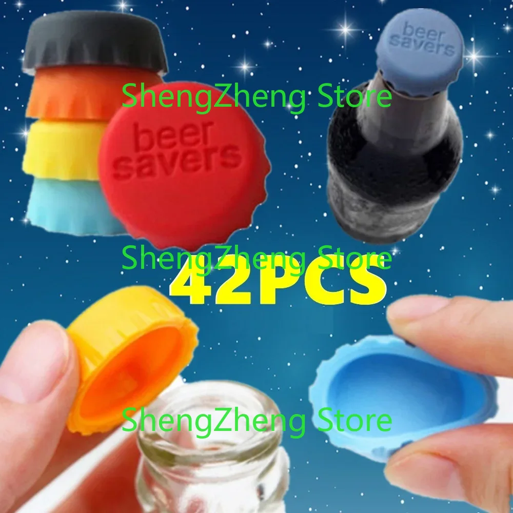 42Pcs Reusable Mix-colored Sil - Wine Beer Mix のレビューと価格