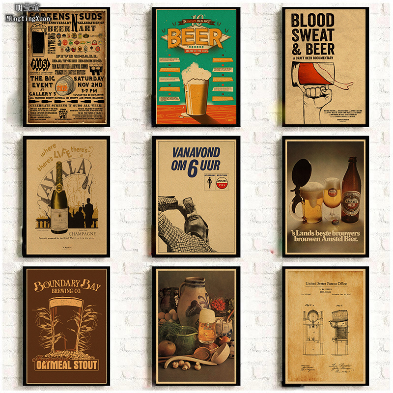 Vintage Beer Wine Drink Chart  - Wine Beer Mix のレビューと価格