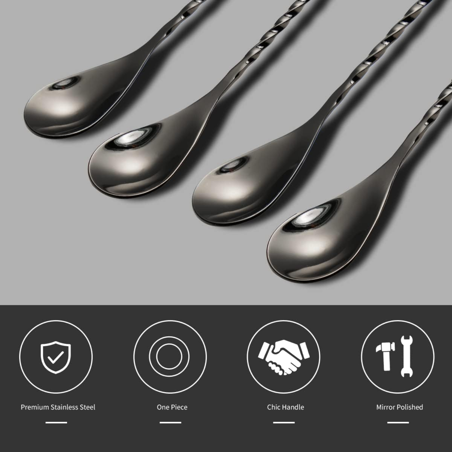 Cocktail Spoon Set of 2 - 12 I - Wine Beer Mix のレビューと価格