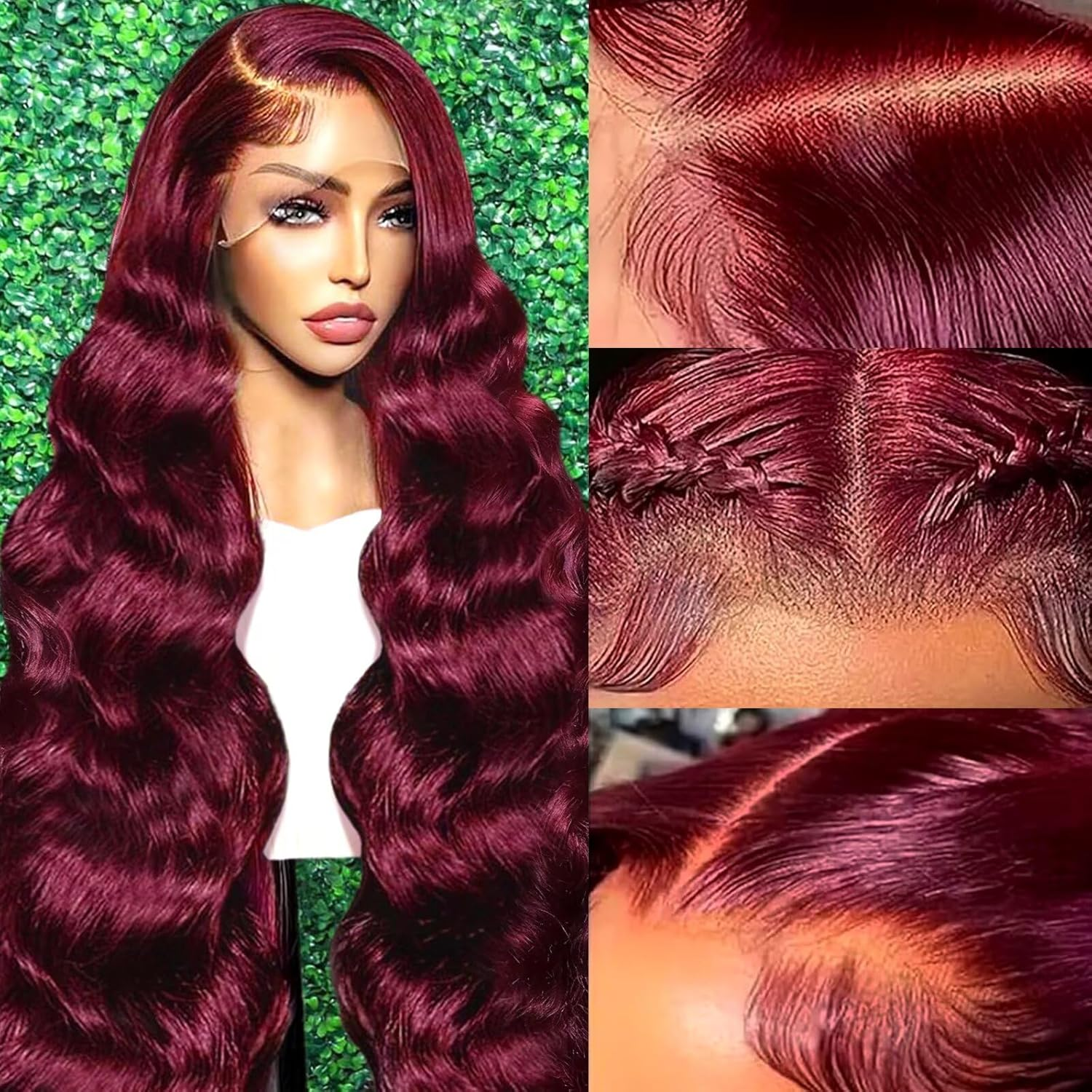 99j Burgundy Lace Front Wig Hu - Wine & Beer Quito のレビューと価格