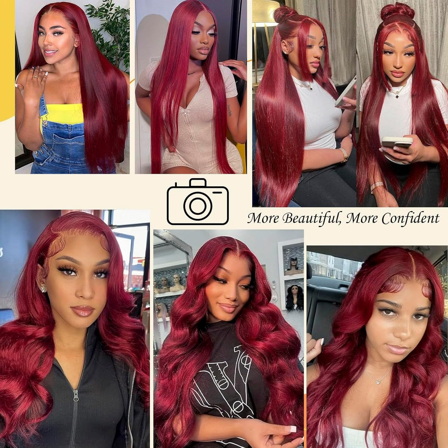 99j Burgundy Lace Front Wig Hu - Wine & Beer Quito のレビューと価格