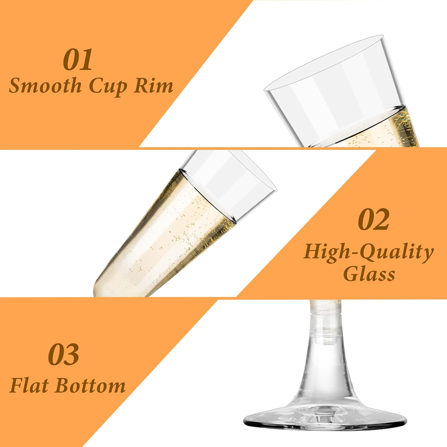 Plastic Champagne Flutes 40 Pa - Wine & Beer Quito のレビューと価格